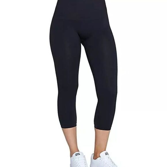 SPANX Fine Ribbed Cropped Leggings M - Picture 1 of 5